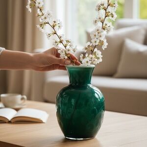Elegant Green Vase